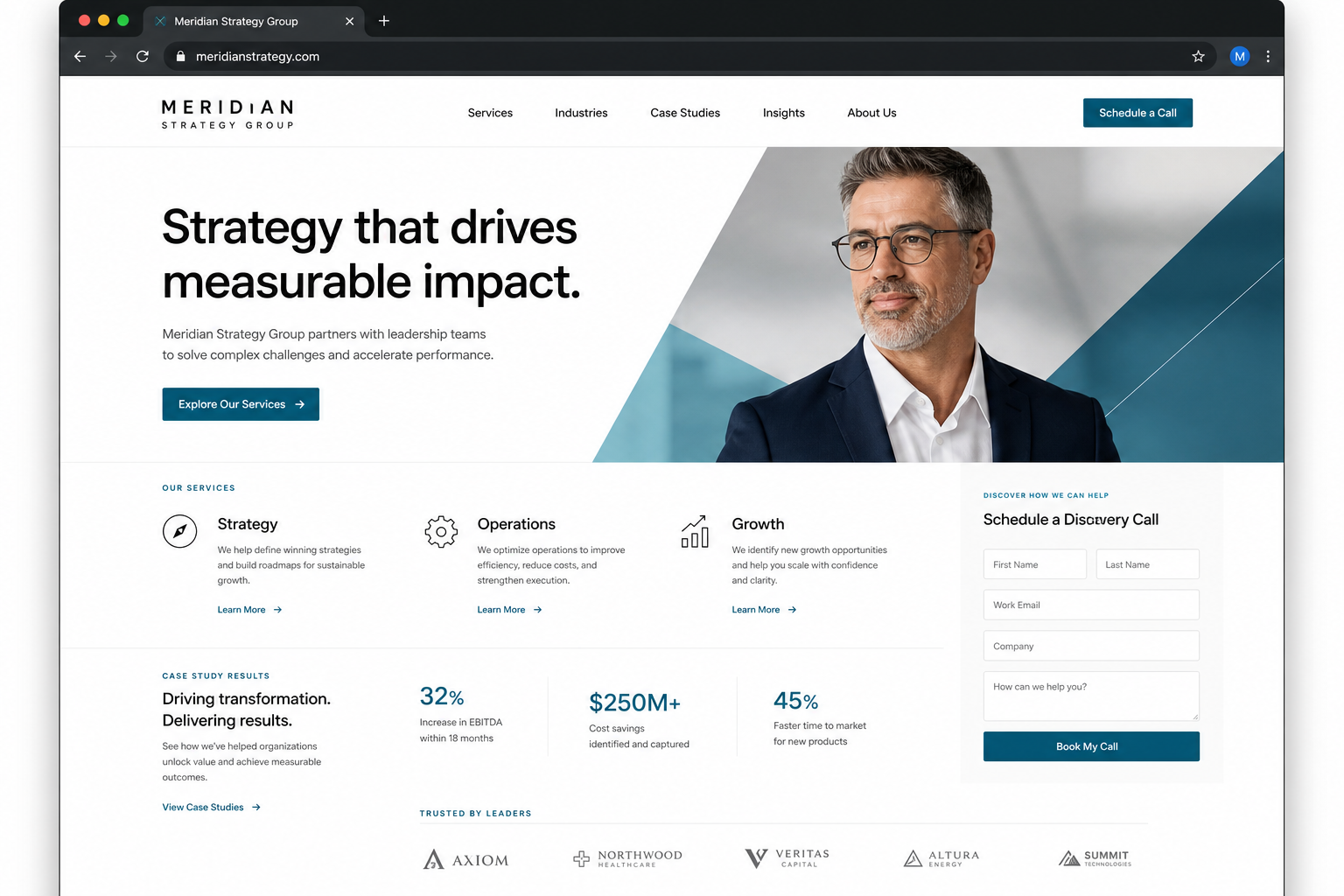 Consulting website