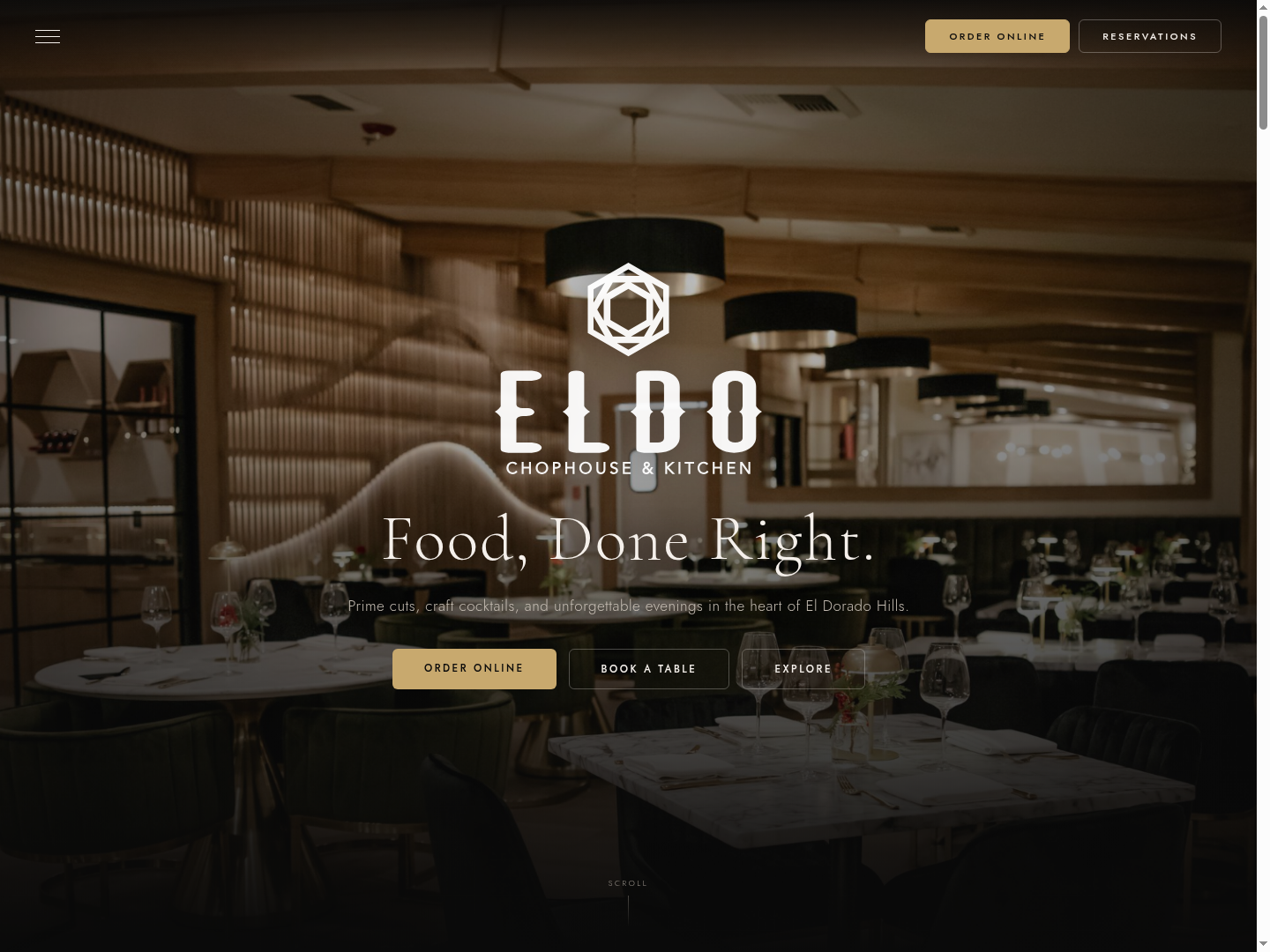 Restaurant website